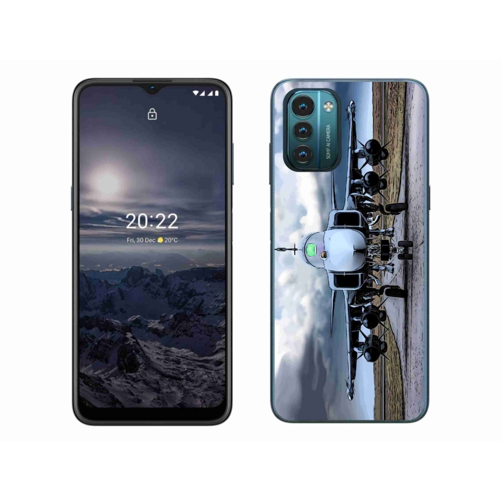 Gelový kryt mmCase na Nokia G11/G21 - vojenské letadlo