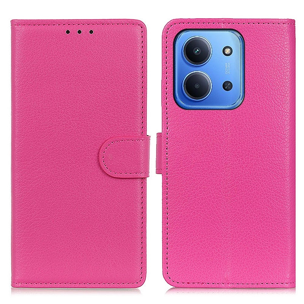 Litchie knížkové pouzdro na Xiaomi Redmi 15C 4G/5G (173mm) - rose