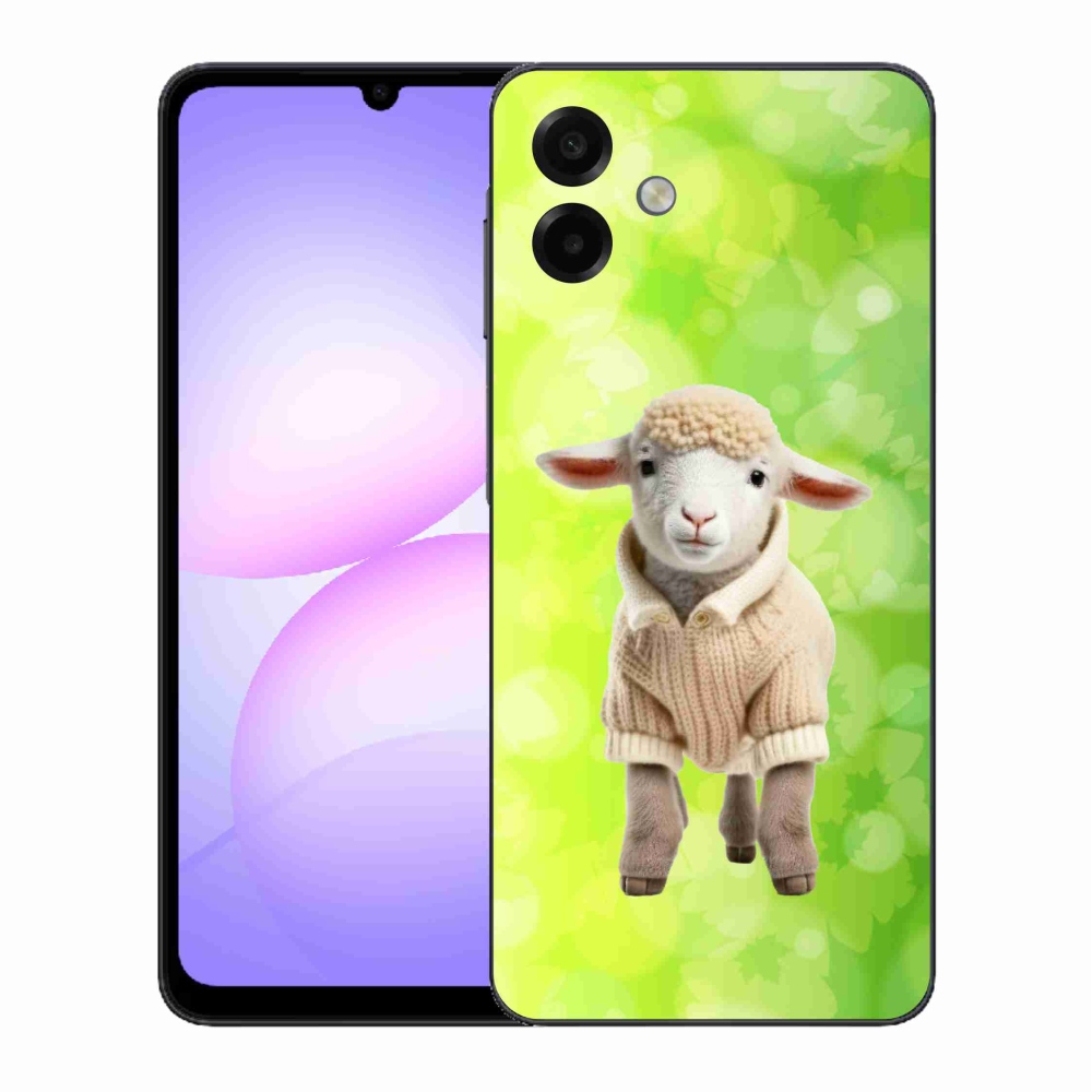 Gelový kryt mmCase na Samsung Galaxy A07 4G - jehně ve svetru
