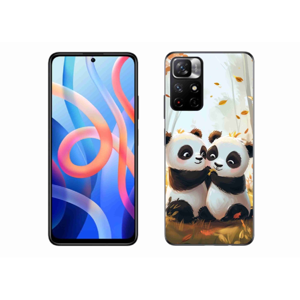 Gelový kryt mmCase na Xiaomi Redmi Note 11S 5G - pandy