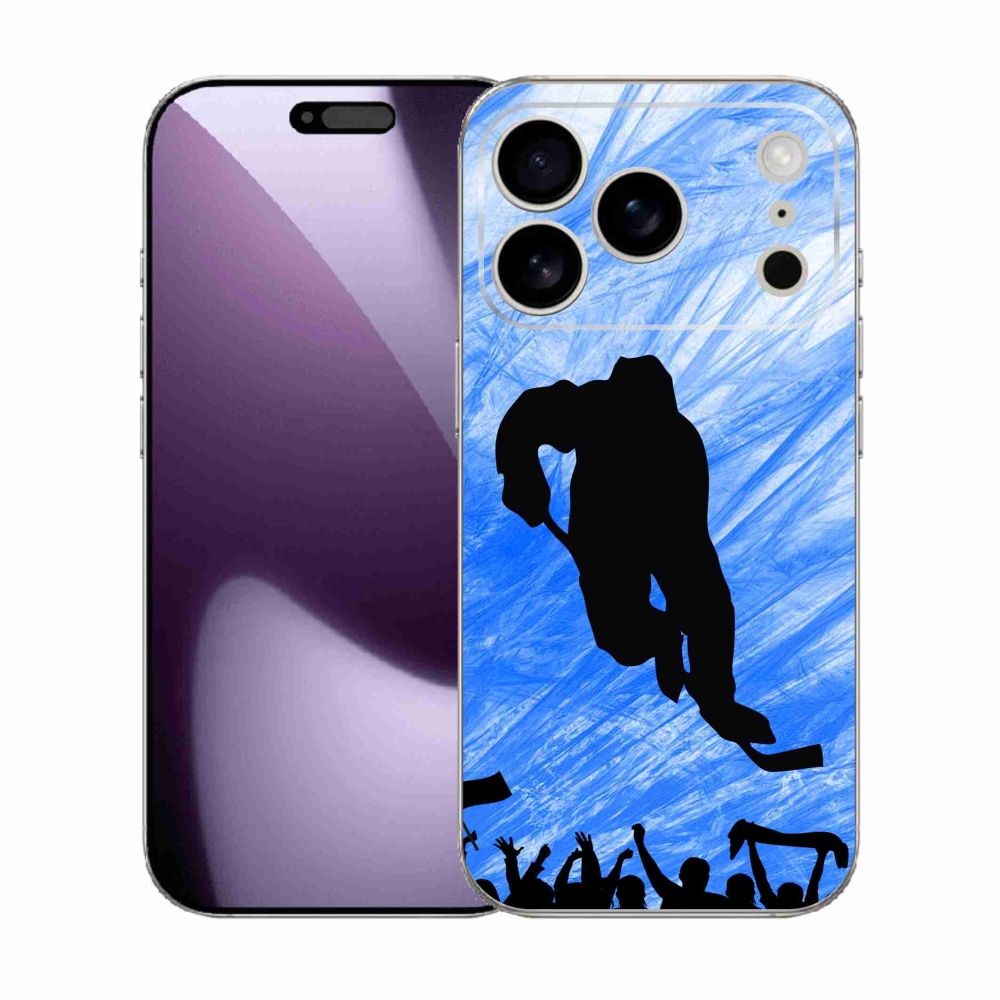 Gelový kryt mmCase na iPhone 17 Pro - hokejový hráč
