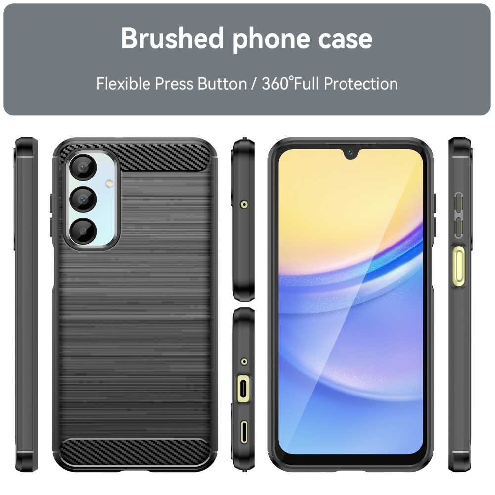 Carbon odolný gelový obal na Samsung Galaxy A16 4G/5G - černý