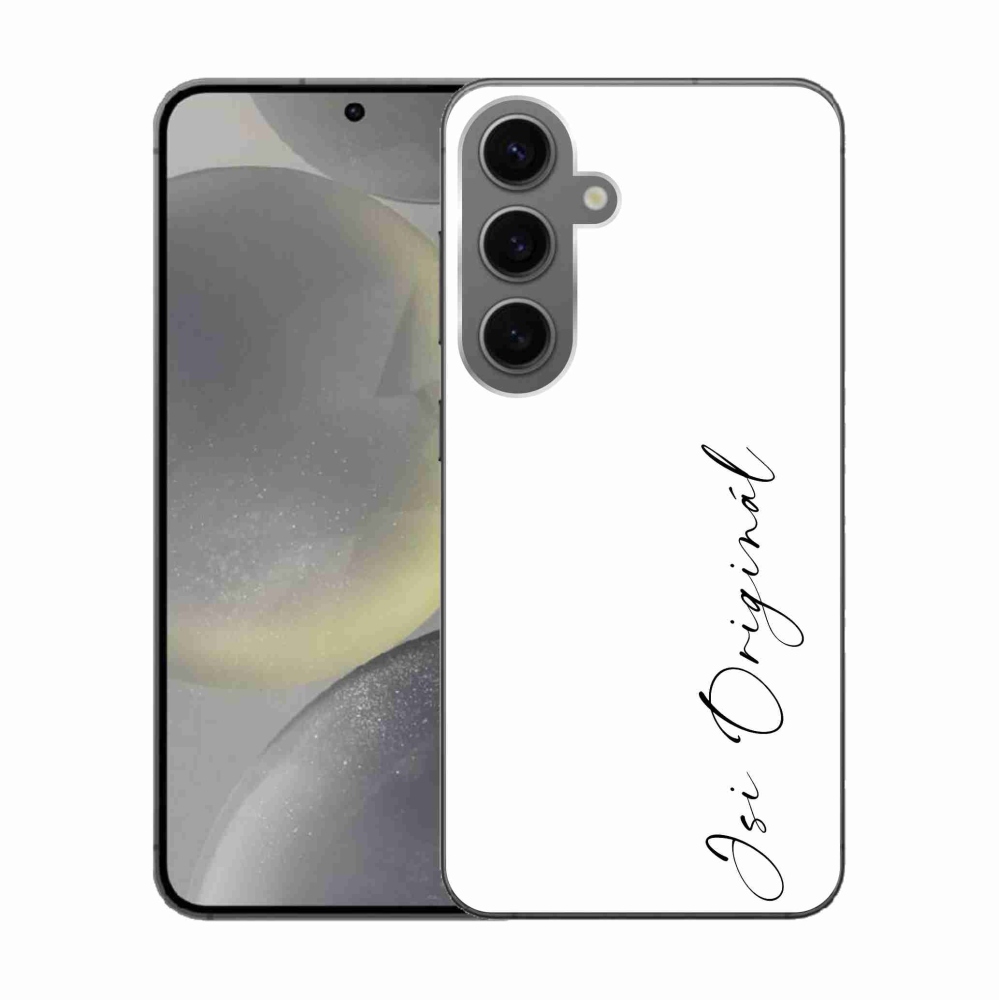 Gelový kryt mmCase na Samsung Galaxy S24 - jsi originál bílé pozadí