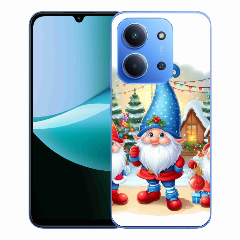 Gelový kryt mmCase na Xiaomi Redmi 15C 4G/5G (173mm) - vánoční skřítci