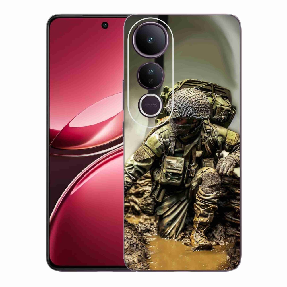 Gelový kryt mmCase na Vivo V50 Lite 4G/5G - voják