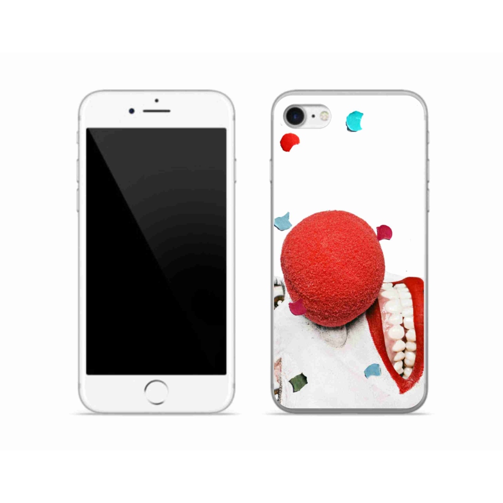 Gelový kryt mmCase na iPhone SE (2020) - klaun