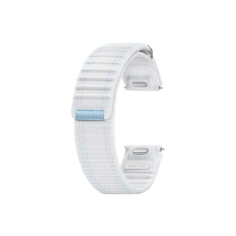 ET-SVL31LWE Samsung Galaxy Watch 4/4 Classic/5/5 Pro/6/6 Classic/7/FE Textilní Řemínek M/L White/Blue