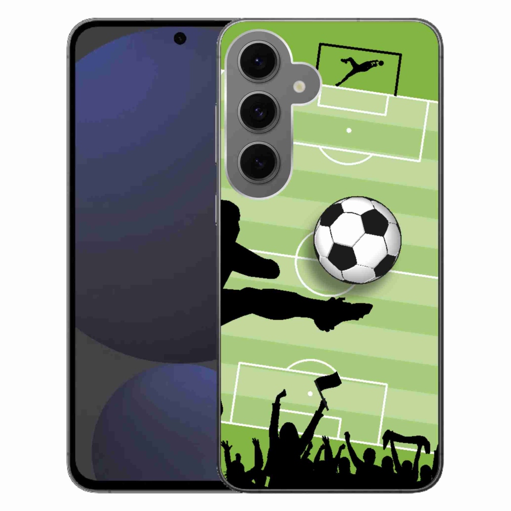 Gelový kryt mmCase na Samsung Galaxy S24 FE - fotbal 3