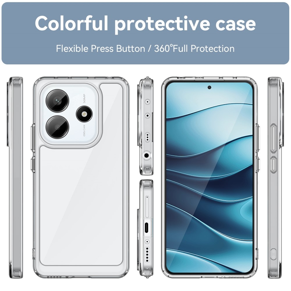 Gelový obal s pevnými zády na Xiaomi Redmi Note 14 5G - průhledný