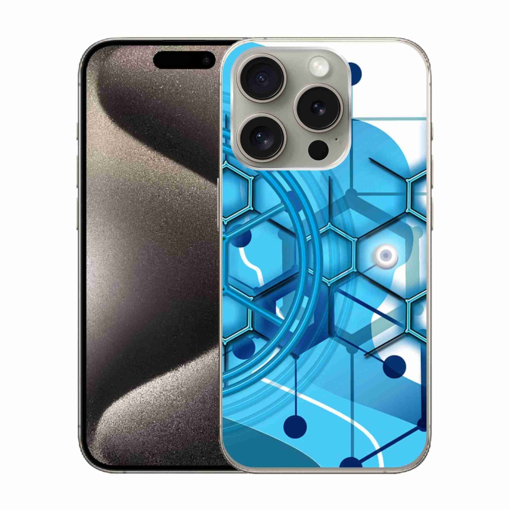 Gelový kryt mmCase na iPhone 15 Pro - abstraktní vzor 2