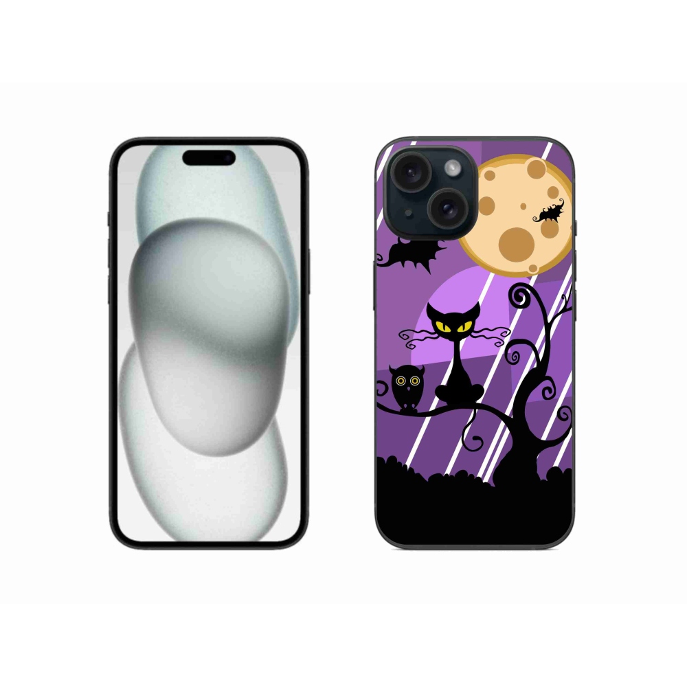 Gelový kryt mmCase na iPhone 15 - halloween