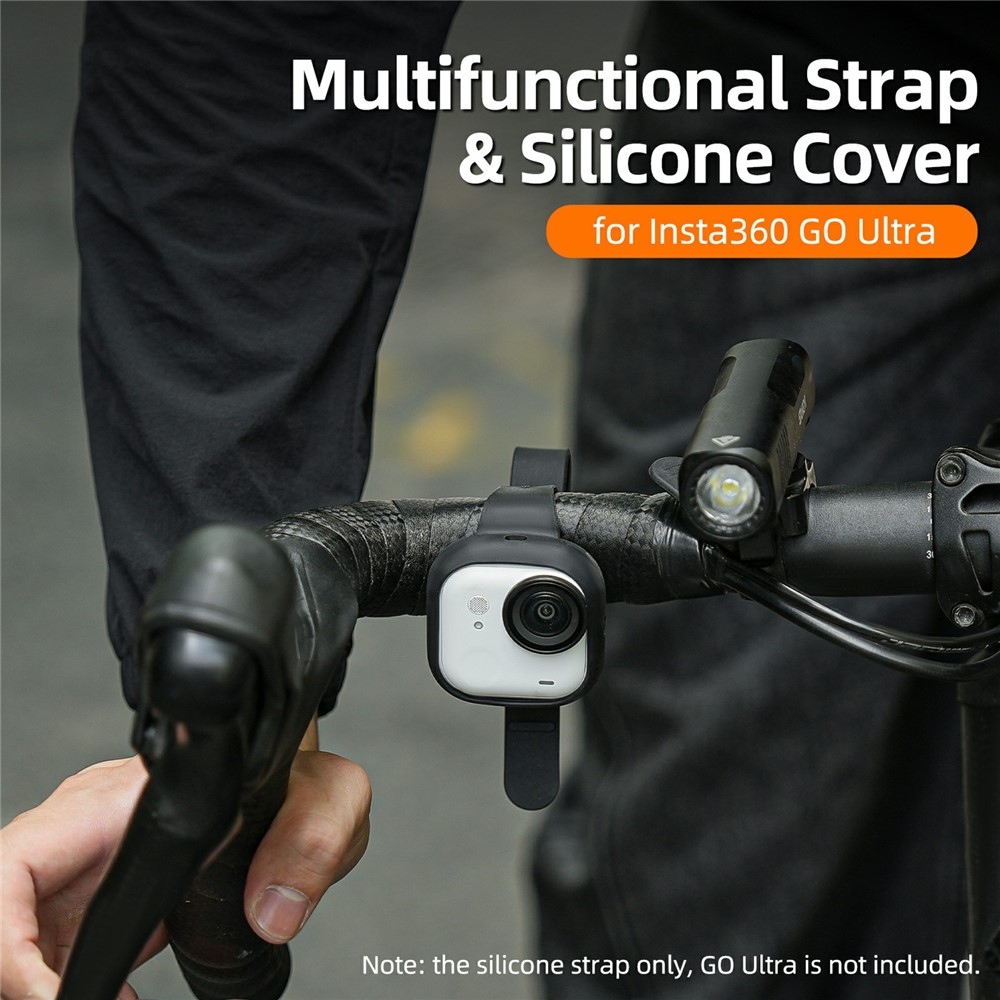 Silikonový ochranný obal s poutkem na ruku Sunnylife pro Insta360 GO Ultra – černý