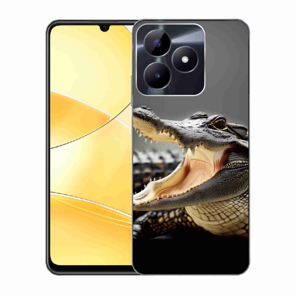Gelový kryt mmCase na Realme C51/C53 - krokodýl
