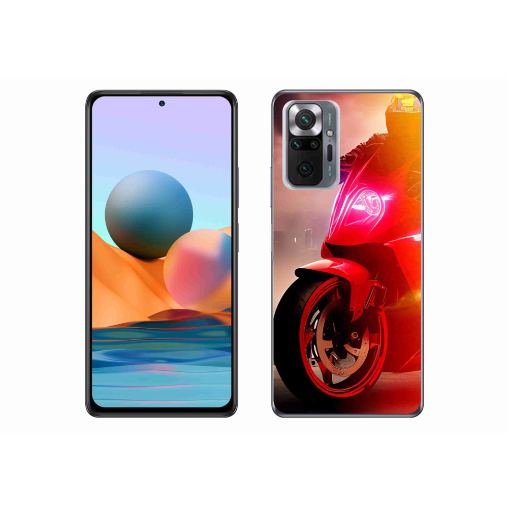 Gelový kryt mmCase na Xiaomi Redmi Note 10 Pro - motorka