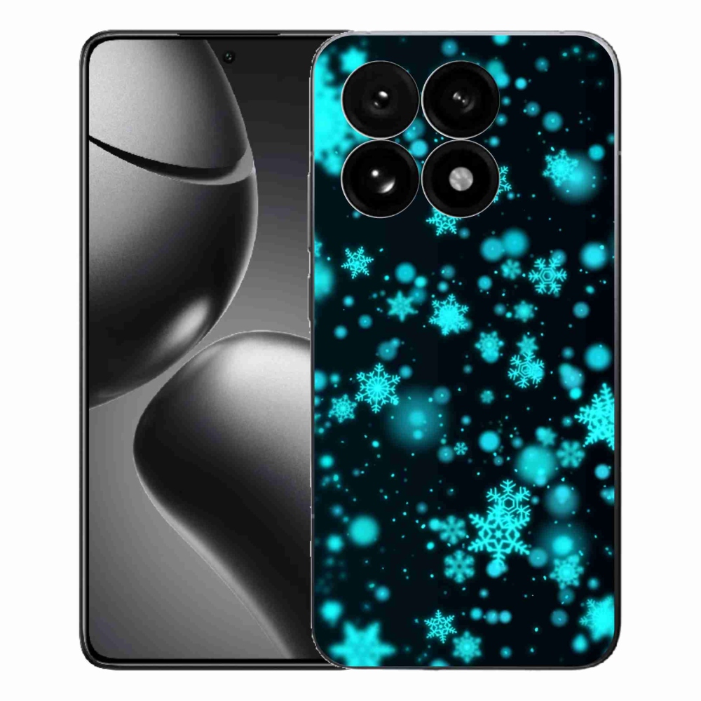 Gelový kryt mmCase na Xiaomi 15T - sněhové vločky 1