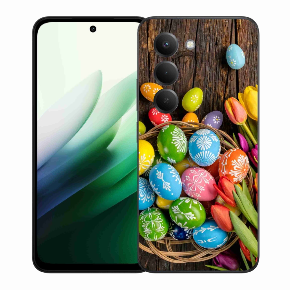 Gelový kryt mmCase na Xiaomi Redmi 15 5G (169mm) - velikonoční vajíčka