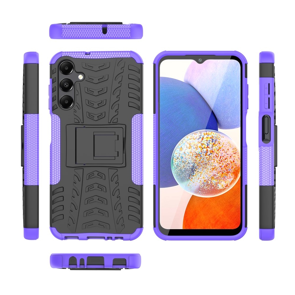 Kick odolný hybridní kryt na Samsung Galaxy A15 4G/5G - fialový