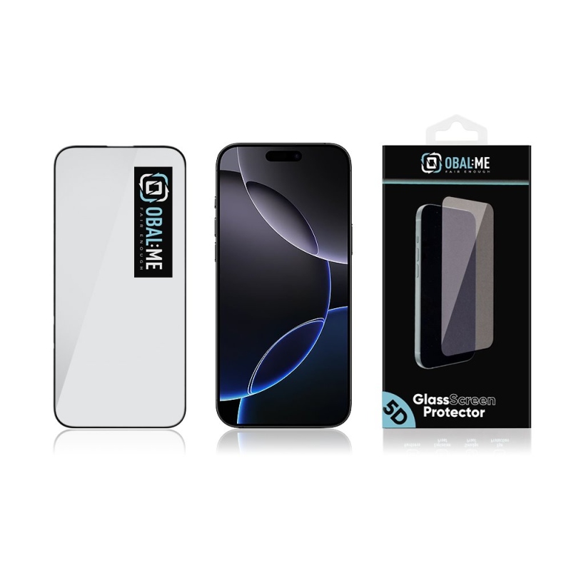 OBAL:ME 5D Tvrzené Sklo pro Apple iPhone 16 Pro Max Black