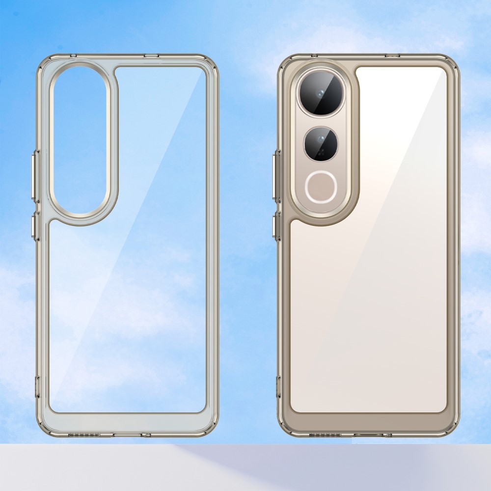 Gelový obal s pevnými zády na Vivo V50 Lite 4G/5G - šedý