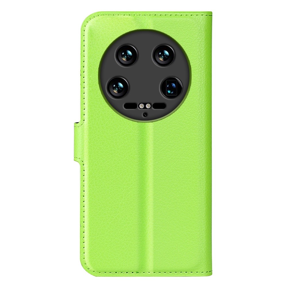 Litchi knížkové pouzdro na Xiaomi 14 Ultra - zelené
