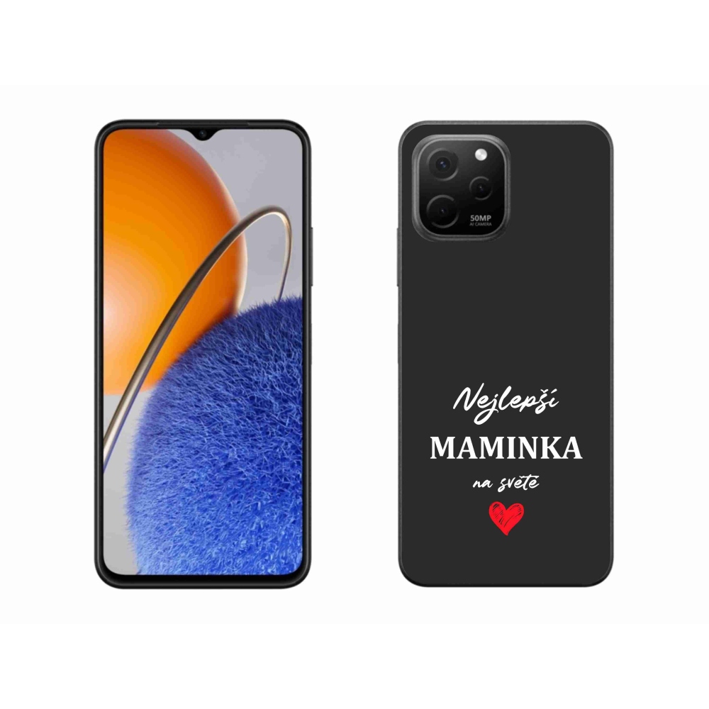 Gelový kryt mmCase na Huawei Nova Y61 - nejlepší maminka 1 černé pozadí