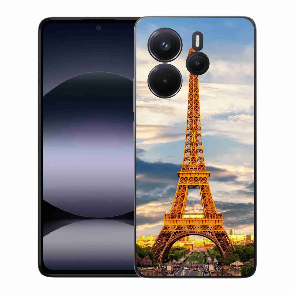 Gelový kryt mmCase na Xiaomi Redmi Note 14 - eiffelova věž 3