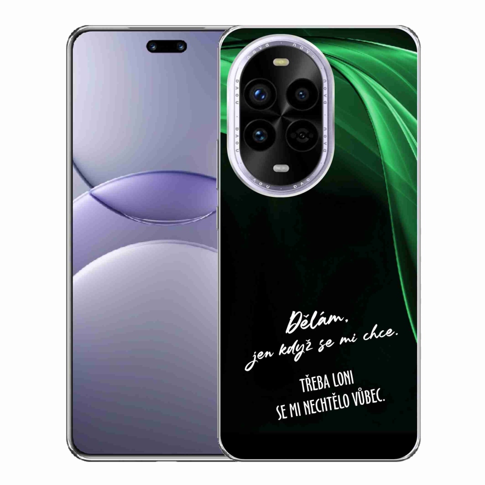 Gelový kryt mmCase na Huawei Nova 13 Pro 5G - vtipný text 12 černé pozadí