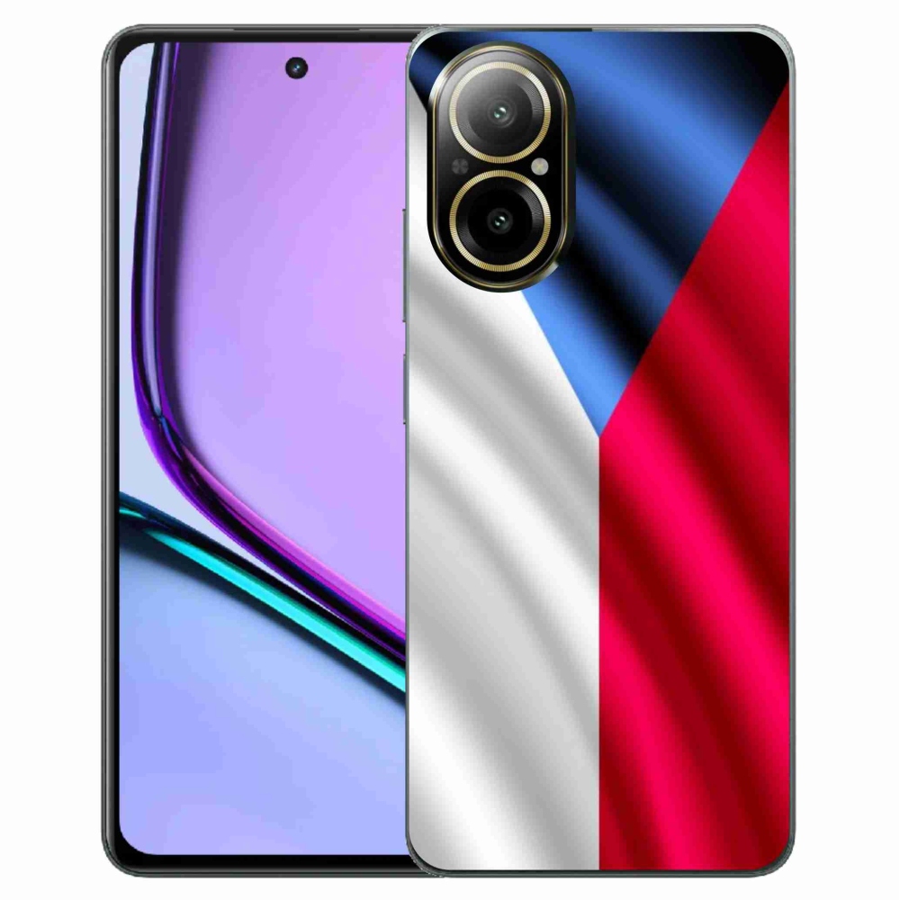 Gelový kryt mmCase na Realme C67 - česká vlajka