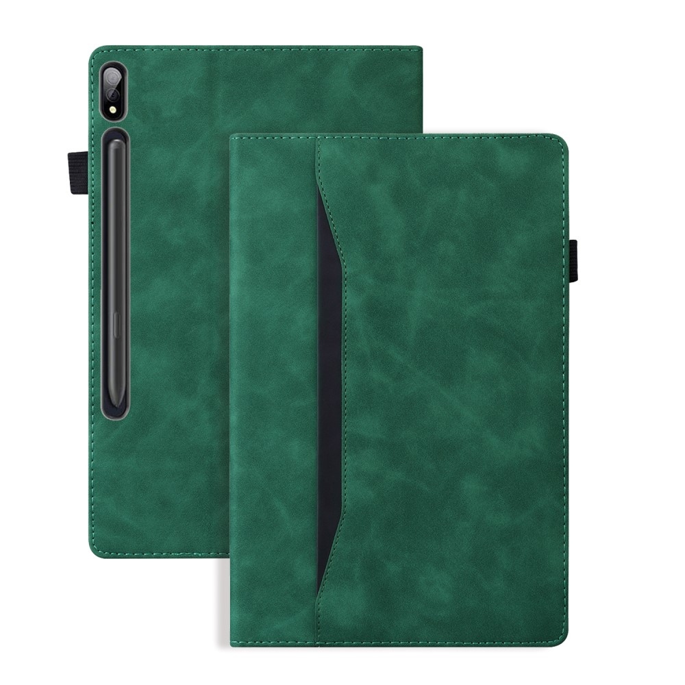 Business zavírací pouzdro na tablet Lenovo Tab P12 Pro - zelené