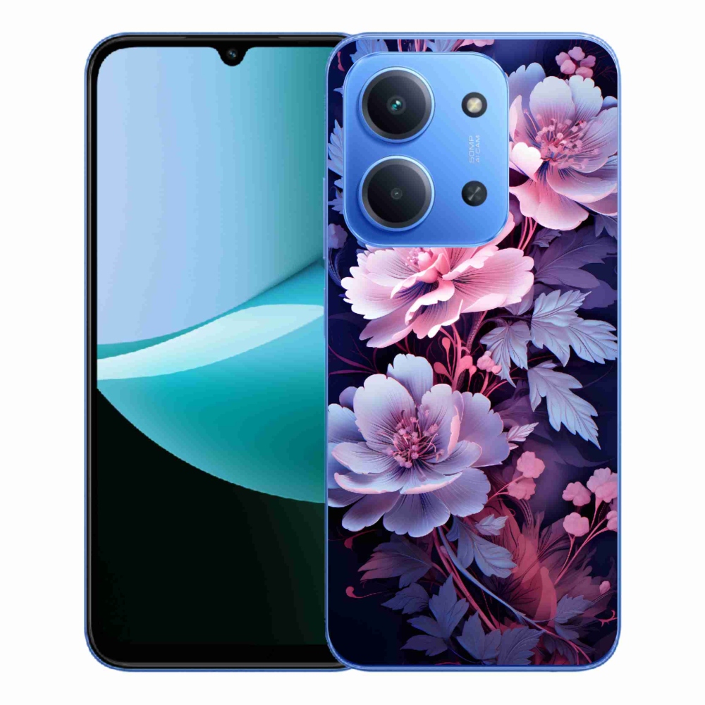 Gelový kryt mmCase na Xiaomi Redmi 15C 4G/5G (173mm) - květiny 11