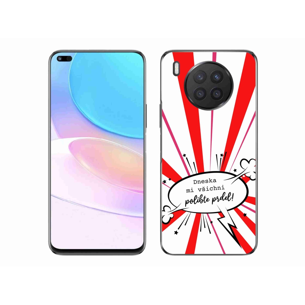 Gelový kryt mmCase na Honor 50 Lite - vtipný text 15 bílé pozadí