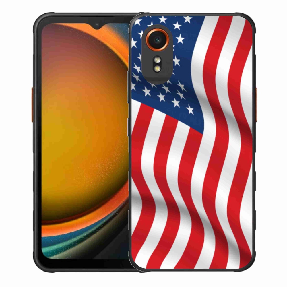 Gelový kryt mmCase na Samsung Galaxy Xcover 7 - USA vlajka