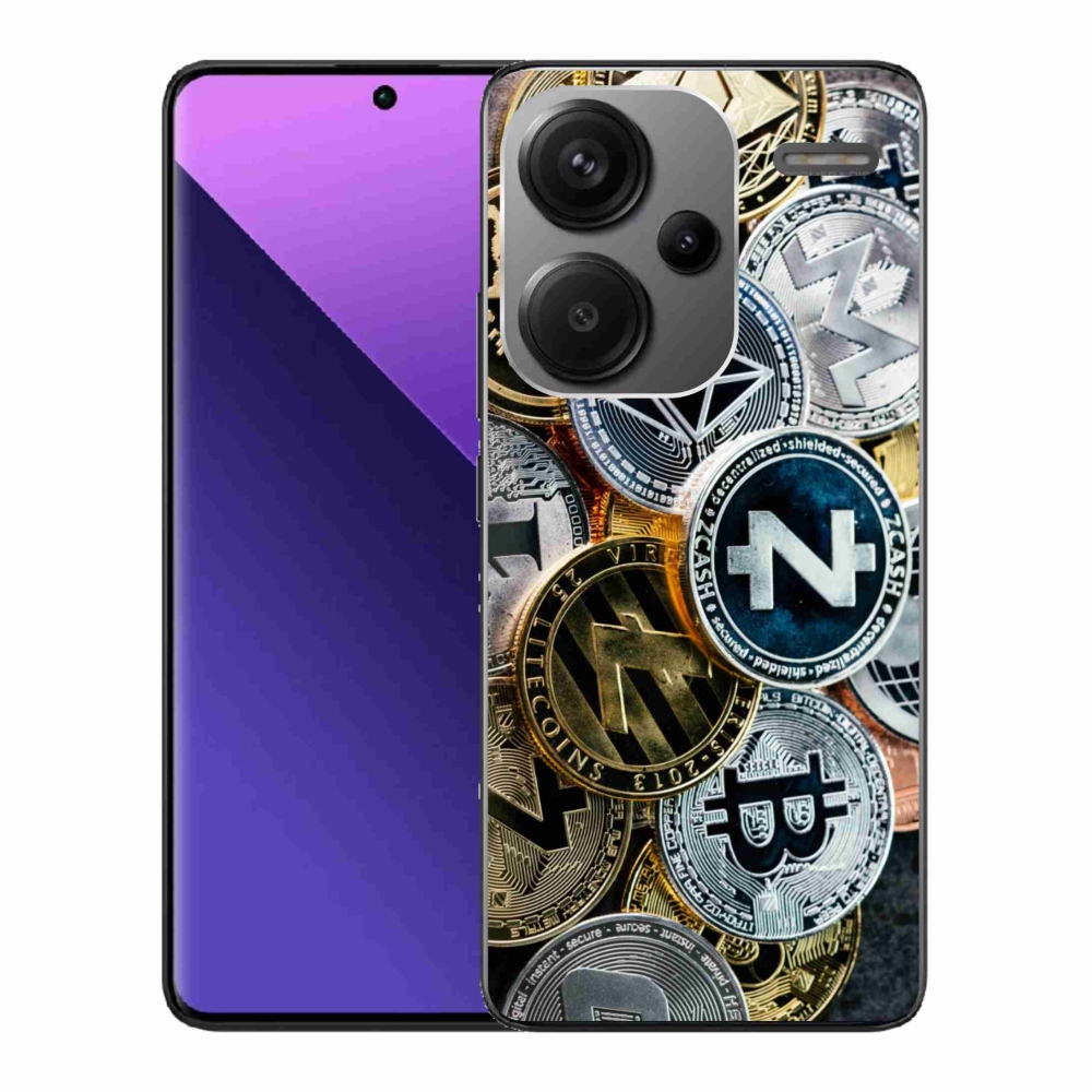 Gelový kryt mmCase na Xiaomi Redmi Note 13 Pro+ 5G - kryptoměny