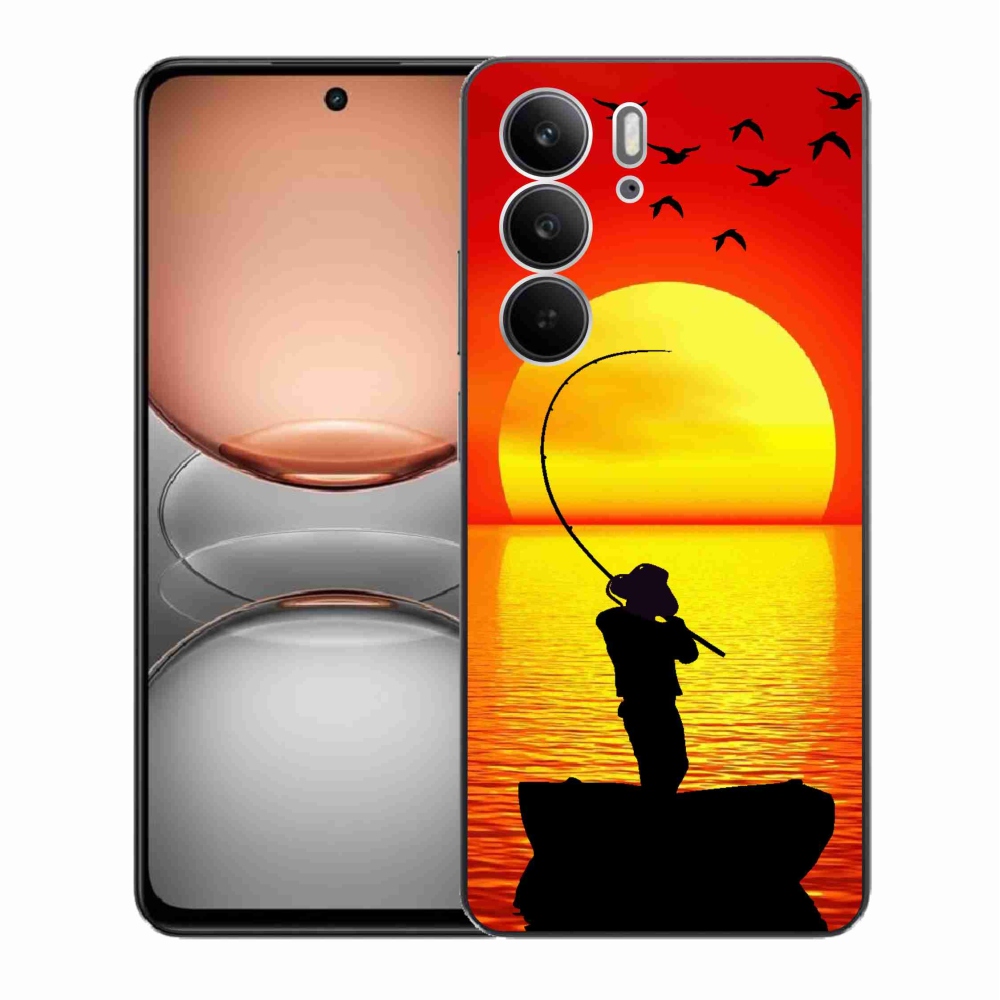 Gelový kryt mmCase na Realme C75 - rybaření