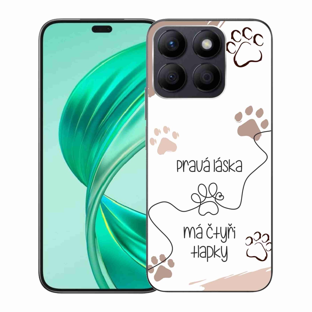 Gelový kryt mmCase na Honor X8b - psí motiv 1 bílé pozadí