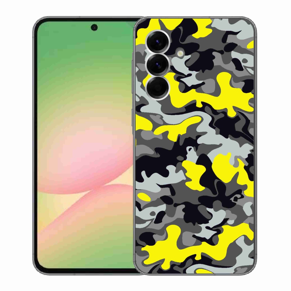 Gelový kryt mmCase na Samsung Galaxy A56 5G - maskáčový vzor 6