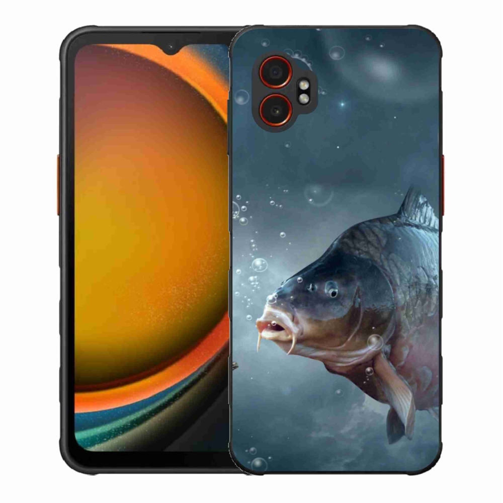 Gelový kryt mmCase na Samsung Galaxy Xcover 7 Pro - kapr a bublinky