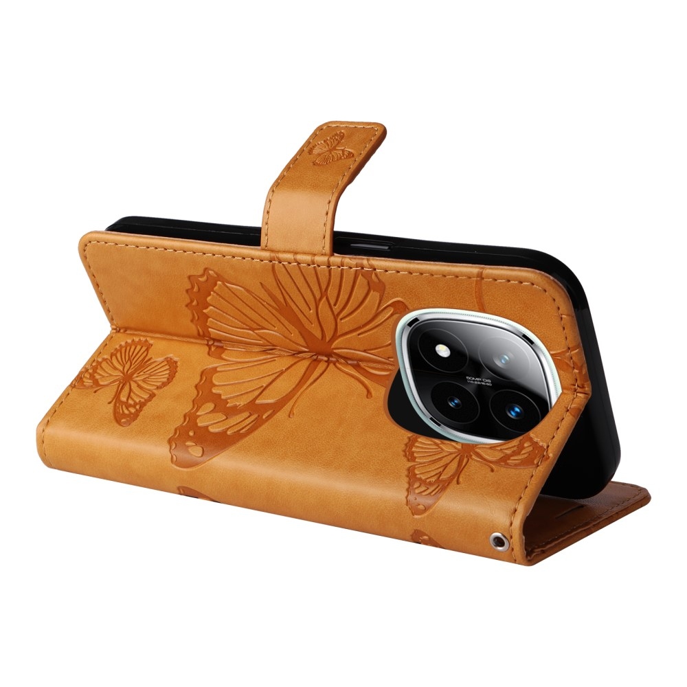 Big Butterfly knížkové pouzdro na Xiaomi Redmi Note 14 Pro 5G/Poco X7 5G/Note 14 Pro+ 5G - žluté
