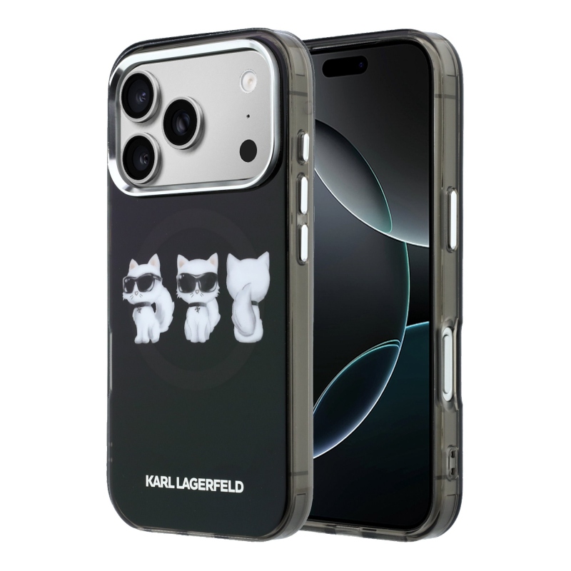 Karl Lagerfeld IML Choupette Trio Watercolor MagSafe Zadní Kryt pro iPhone 17 Pro Max
