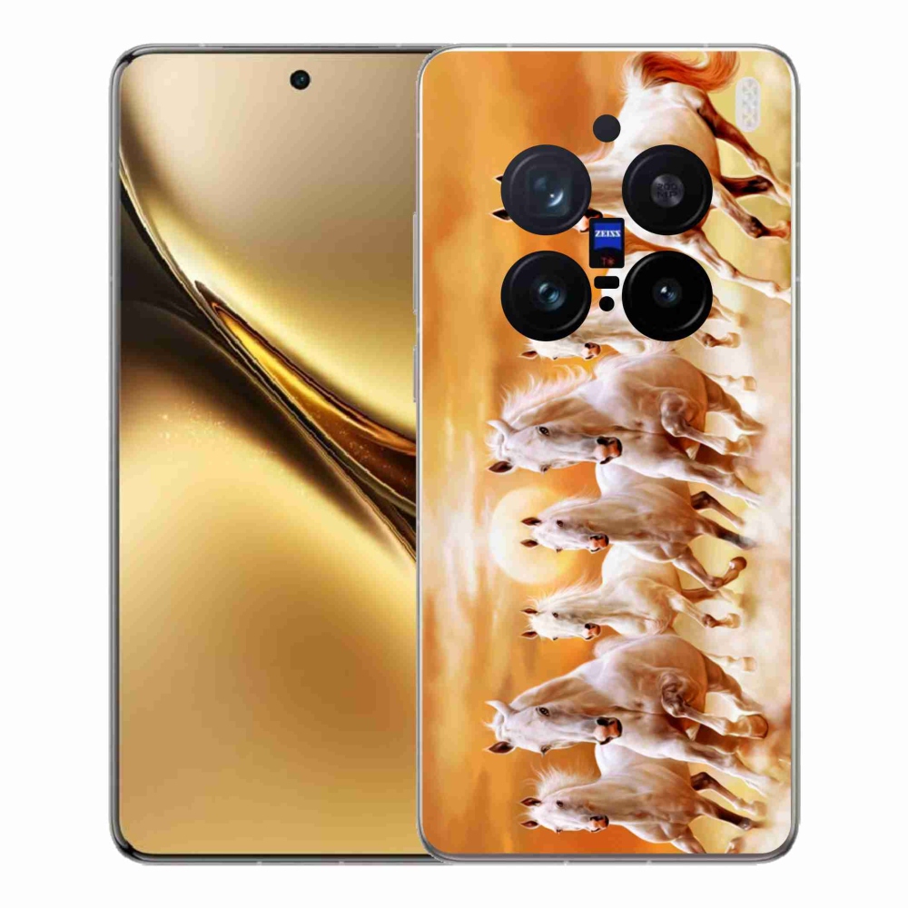 Gelový kryt mmCase na Vivo X200 Pro 5G - koně 2