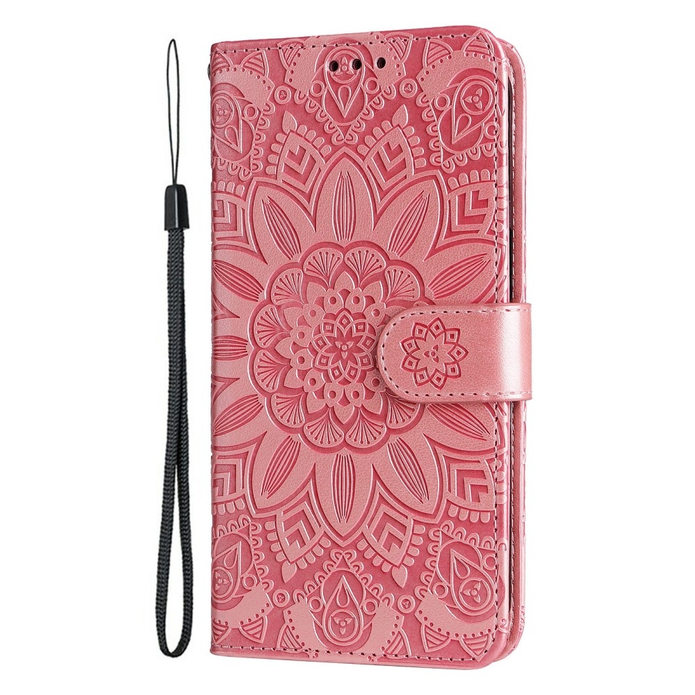 Sunflower knížkové pouzdro na Xiaomi 15 - růžové