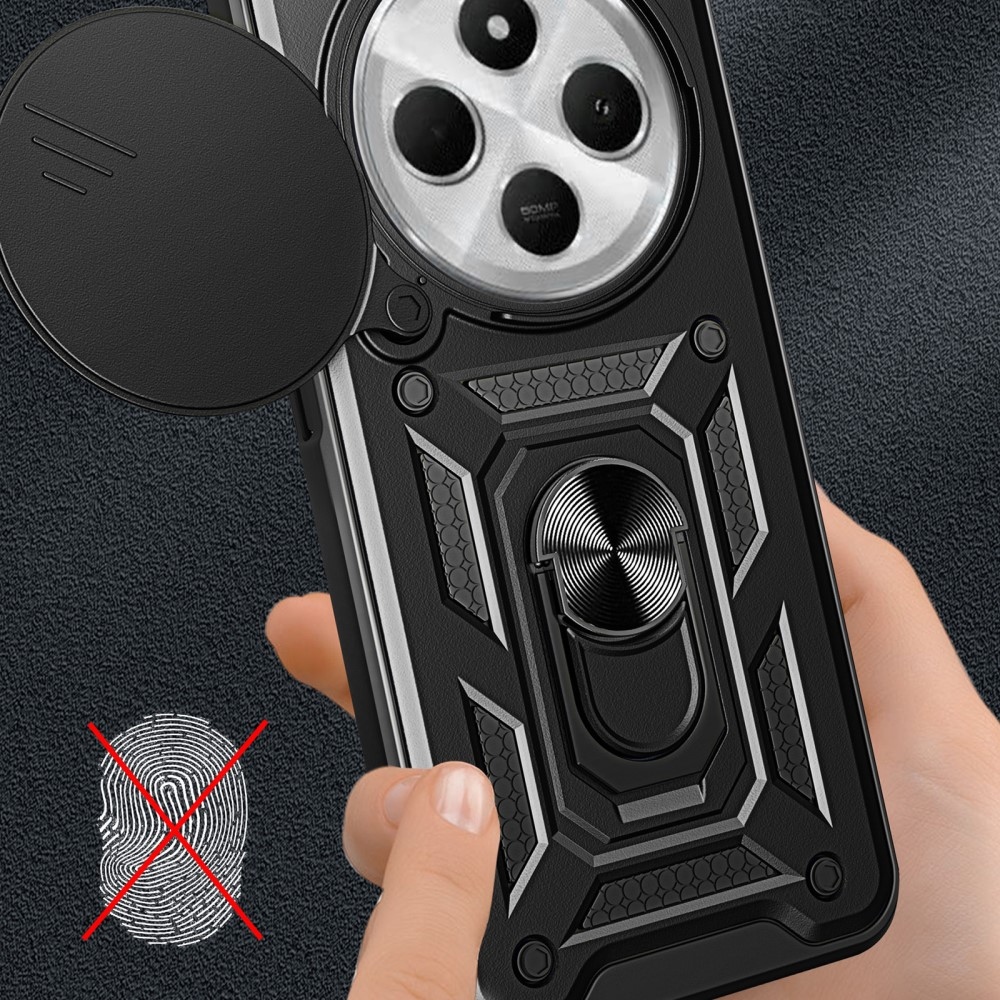 Slide odolný kryt na Xiaomi Redmi 14C/Poco C75 - černý