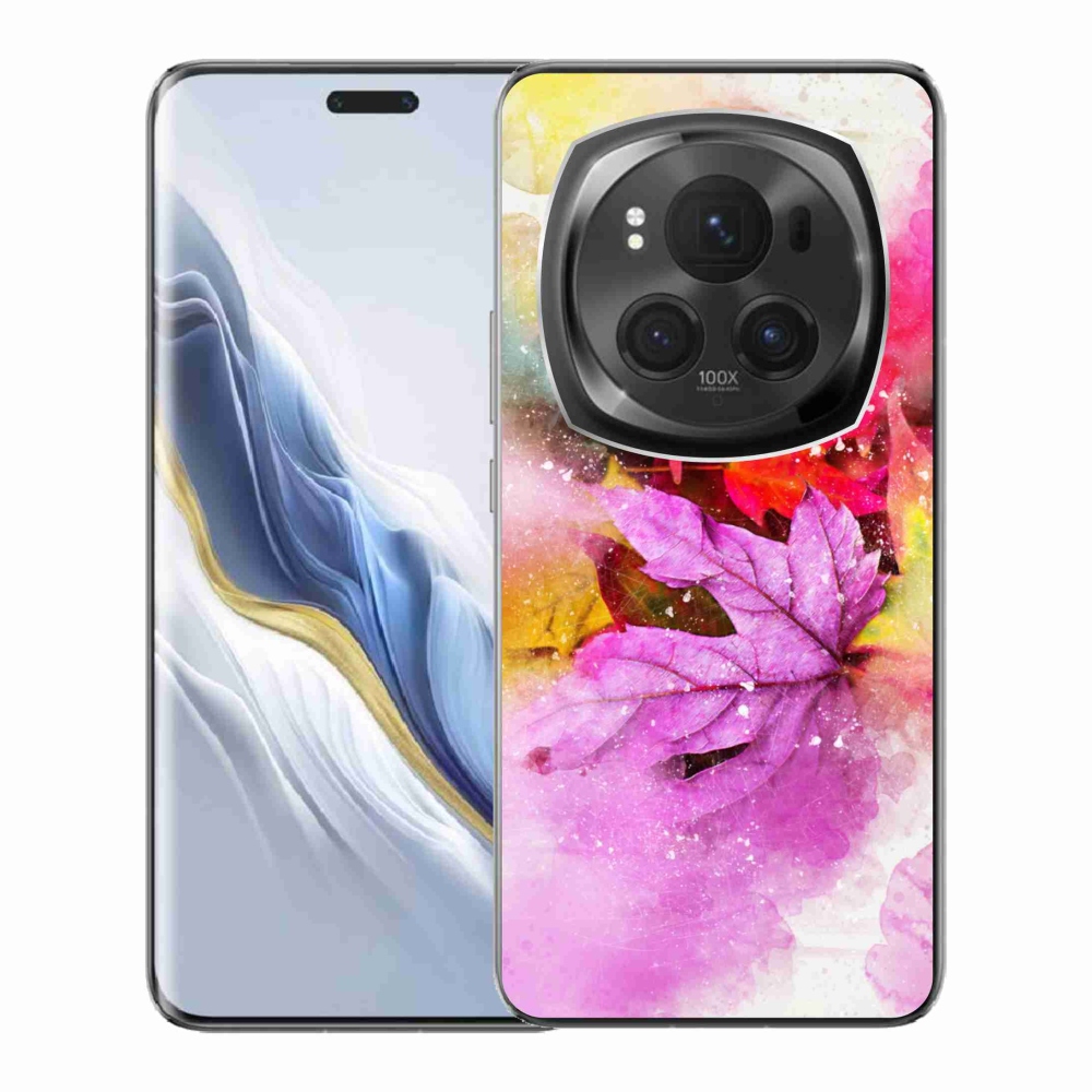 Gelový kryt mmCase na Honor Magic 6 Pro 5G - barevné listy