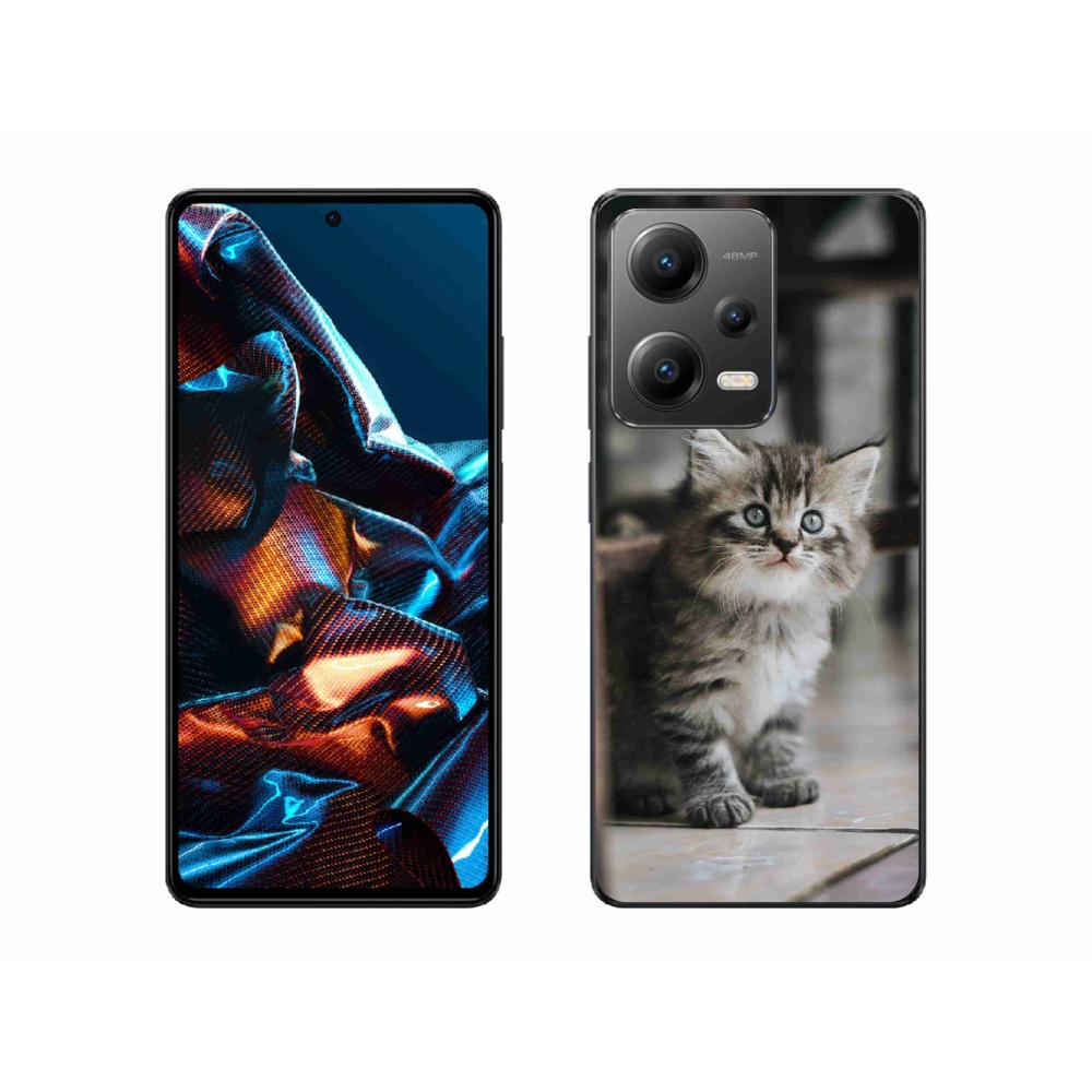 Gelový kryt mmCase na mobil Xiaomi Redmi Note 12 Pro 5G - koťátko