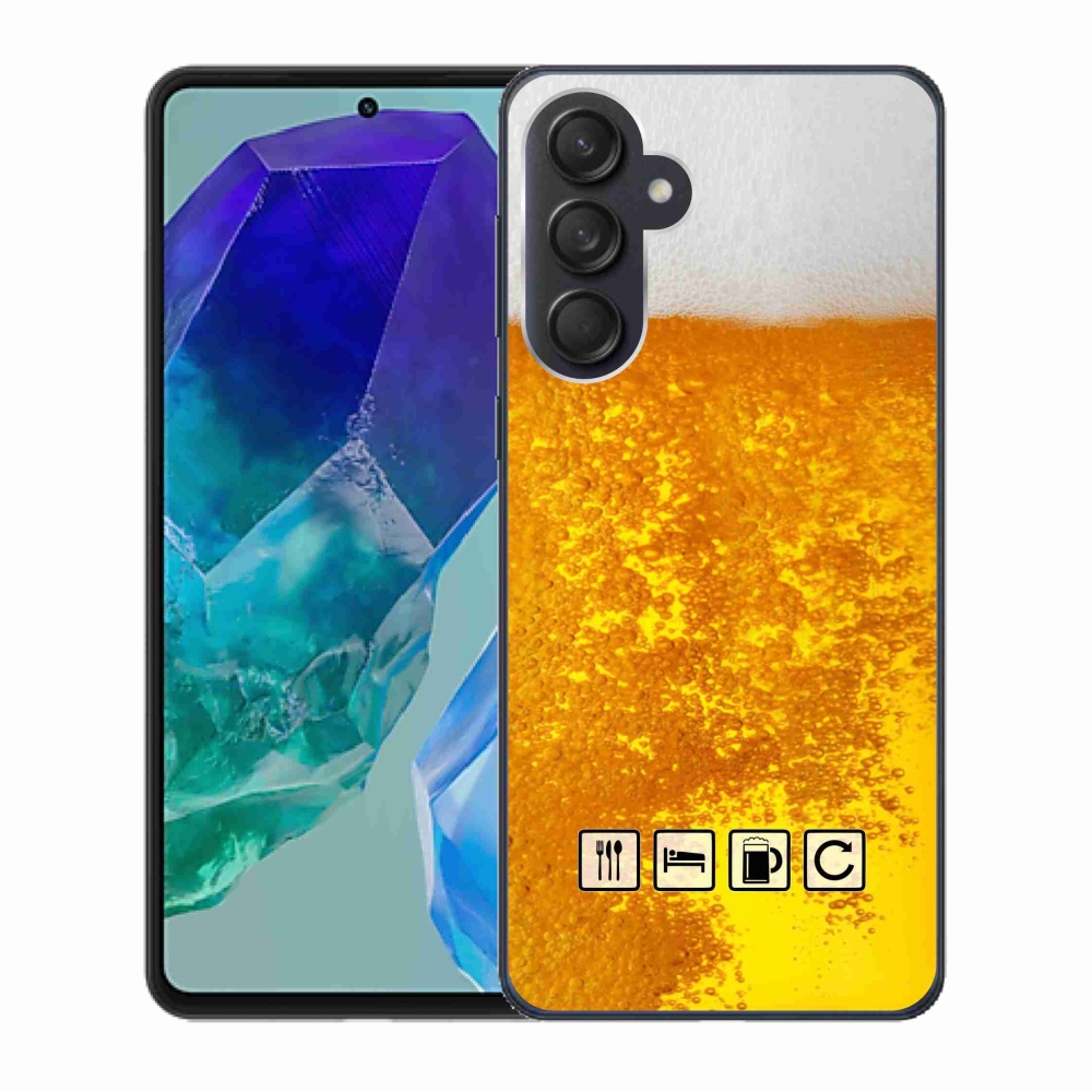 Gelový kryt mmCase na Samsung Galaxy M55 5G - pivní motiv 3