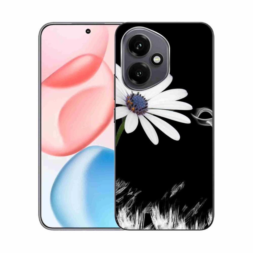 Gelový kryt mmCase na Honor 400 - bílá květina