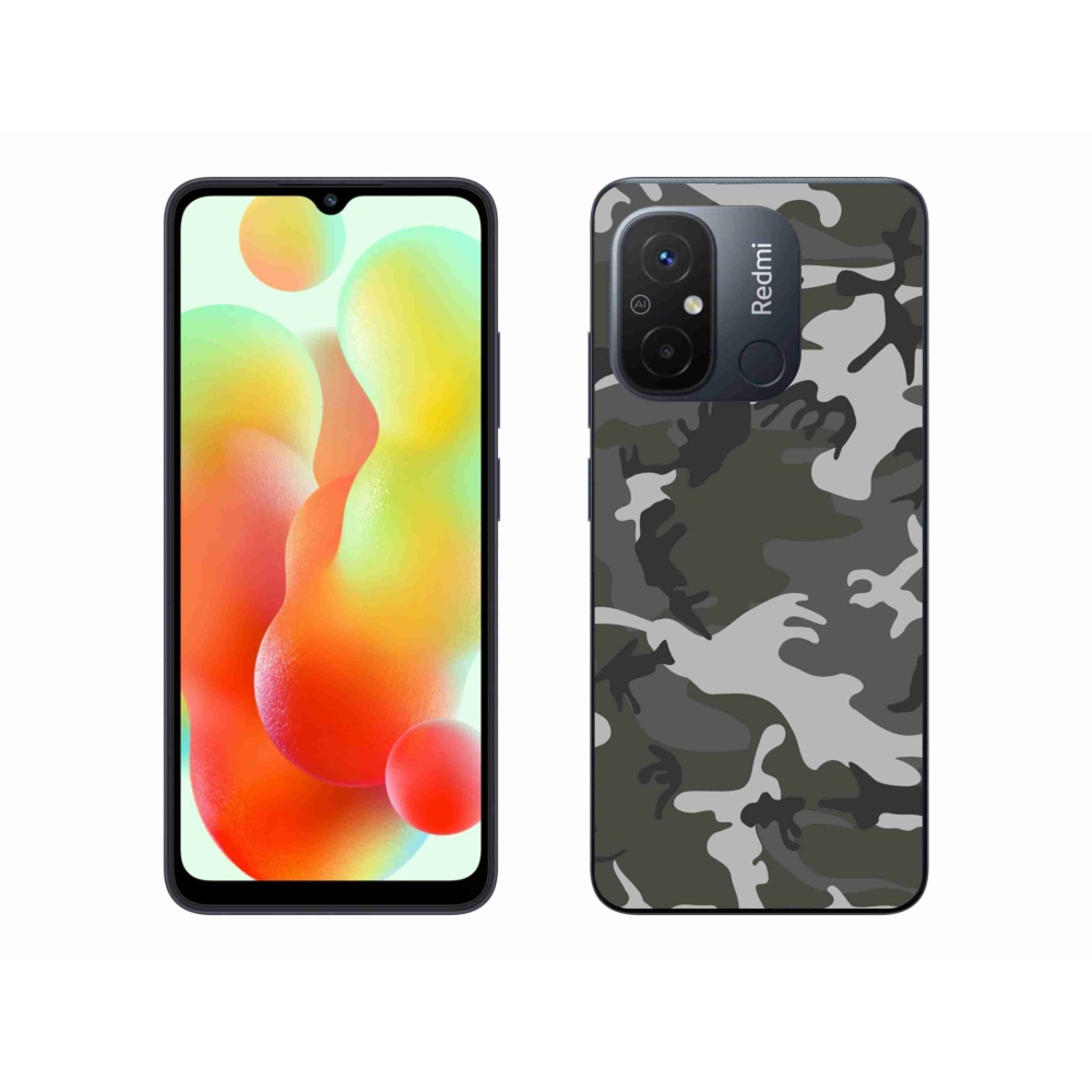 Gelový kryt mmCase na Xiaomi Redmi 12C - maskáčový vzor