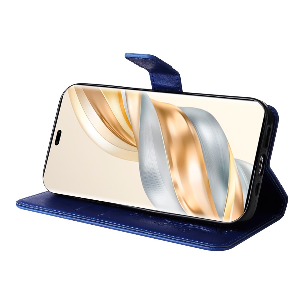 Big Butterfly knížkové pouzdro na Honor Magic 7 Lite 5G - modré