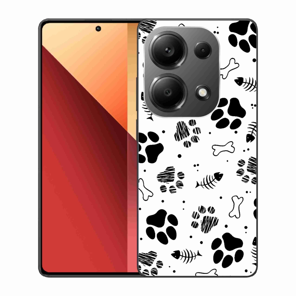 Gelový kryt mmCase na Xiaomi Redmi Note 13 Pro 4G/Poco M6 Pro - psí tlapky 1