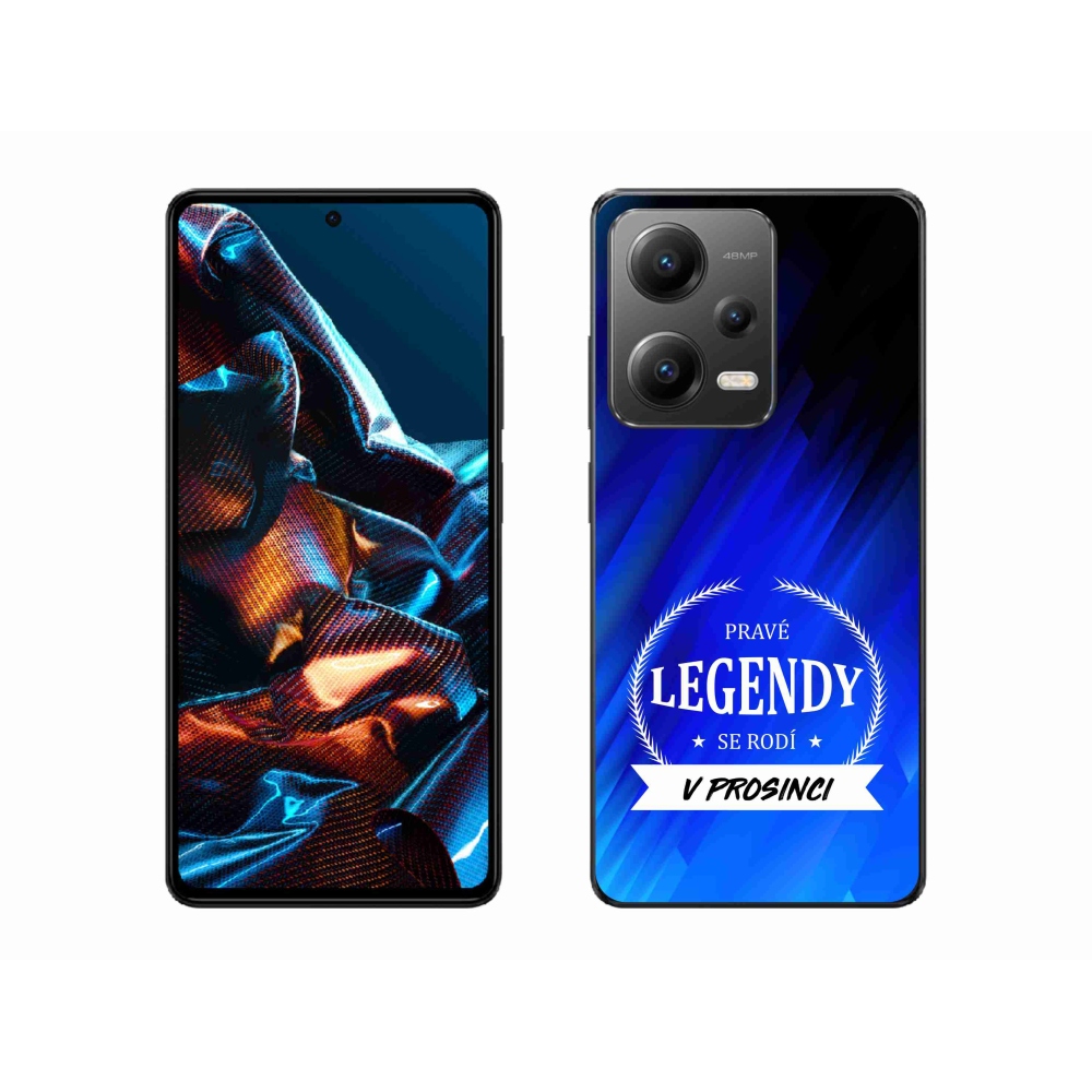 Gelový kryt mmCase na Xiaomi Redmi Note 12 Pro 5G - legendy v prosinci modré pozadí